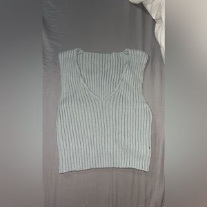 Teal knitted tank